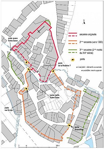 Plan des fortifications d'Annot