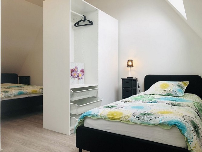 gite la petite normande_louviers_4 personnes_lit simple et lit double 2e etage