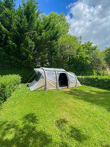 tente amenagees_camping lery poses en normadie_nature