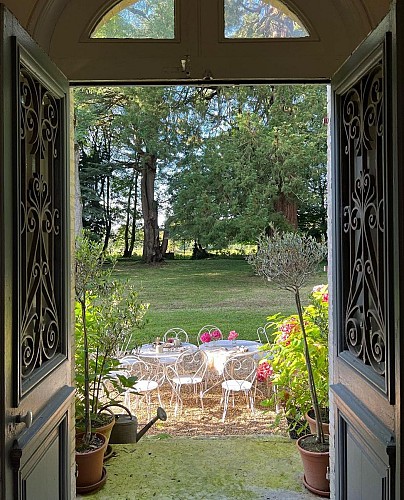 Depuis l office_vue sur le parc