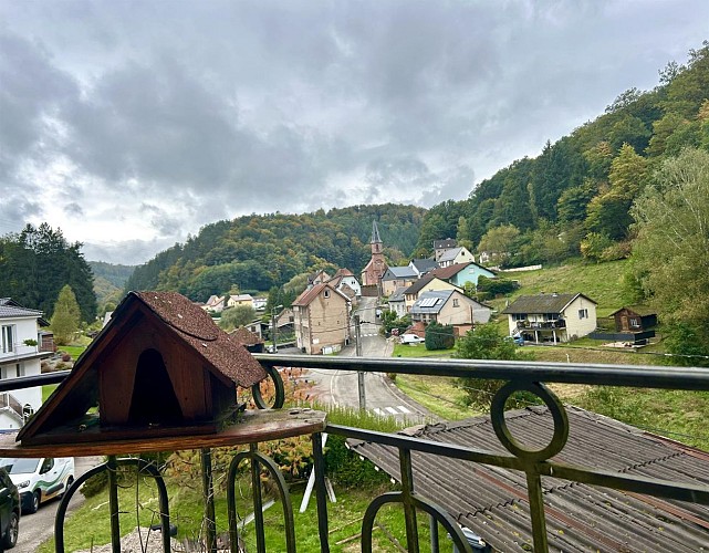 Balcon avec vue sur l'annexe d'Althorn