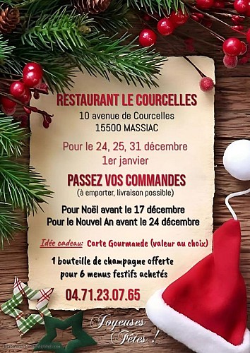Grill le Courcelles - Menus de Fêtes