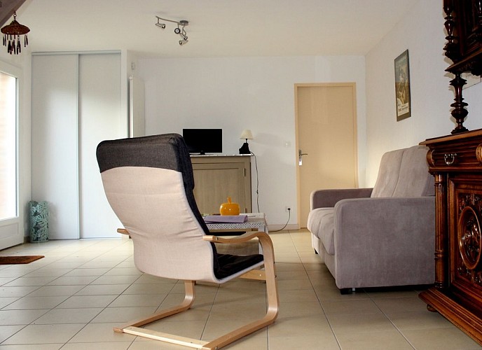 Salon, Gîte Bérengeville la Campagne © Céline Brière, Bérengeville la Campagne