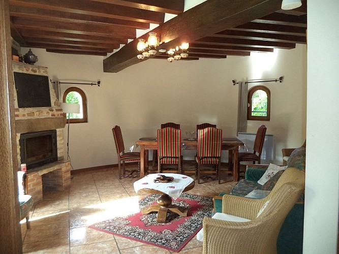 La tour-les grandes vignes-saint etienne sous bailleul-salon avec cheminee