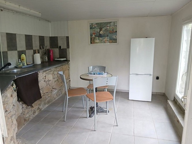 Pièce complémentaire sous la terrasse