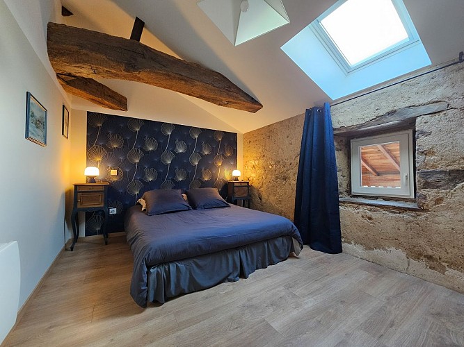 La Chambre bleue, à l'étage