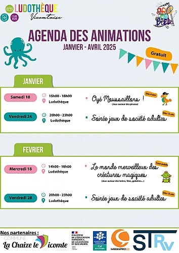 Soirée jeux de société enfants/adultes