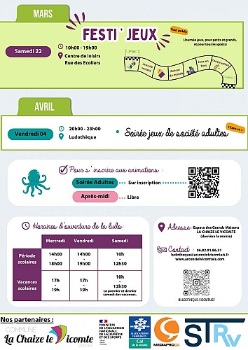 Soirée jeux de société enfants/adultes