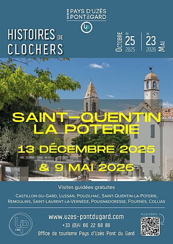 Guided tour of Saint-Quentin-La-Poterie - Histoires de Clochers 2025-2026