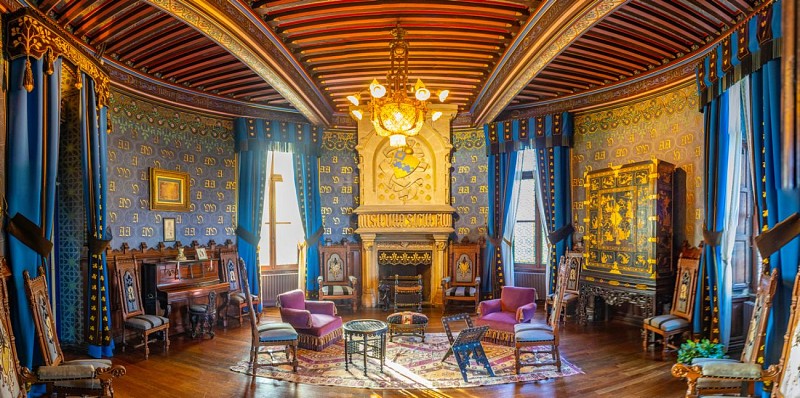 Grand salon - Abbadia, le Château-Observatoire - Hendaye Tourisme