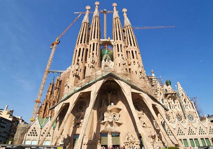 Visite guidée de la Sagrada Familia en français - Billet coupe file