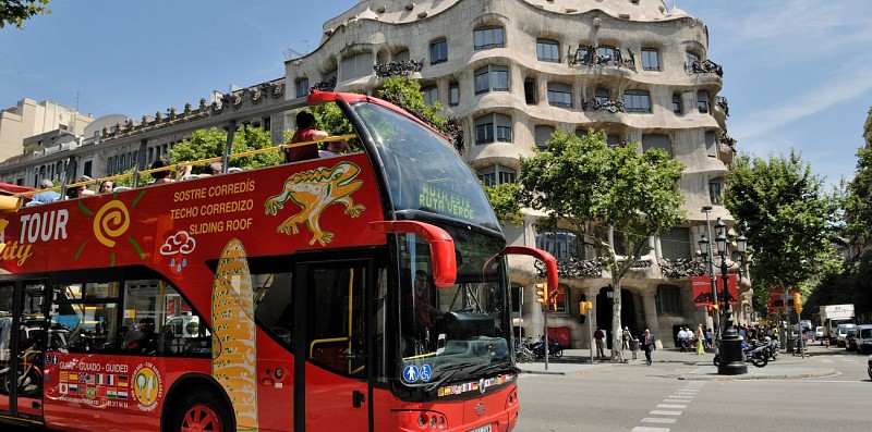 Citytour di Barcellona: Pass hop-on hop-off 1 o 2 giorni
