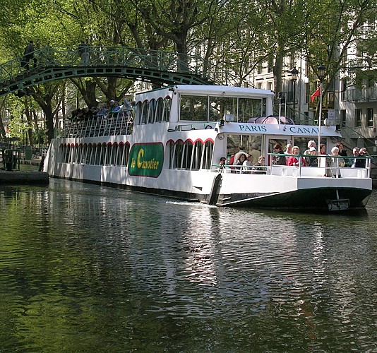 Crociera a Parigi : tra la Senna e il canale Saint Martin (direzione Musée d'Orsay verso Parc de la Villette)