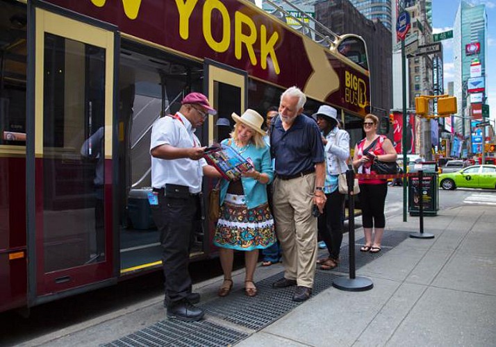 Tour de Nueva York en autobús con paradas múltiples - Pase de 1, 2 o 3 días Uptown & Downtown Manhattan