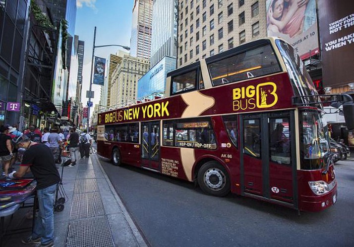 Tour di New York in bus a fermate multiple - Pass 1 o 2 giorni Uptown & Downtown Manhattan