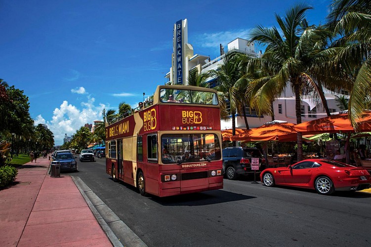 Miami Bus Tour - Multiple stops - 1 or 2-day Pass