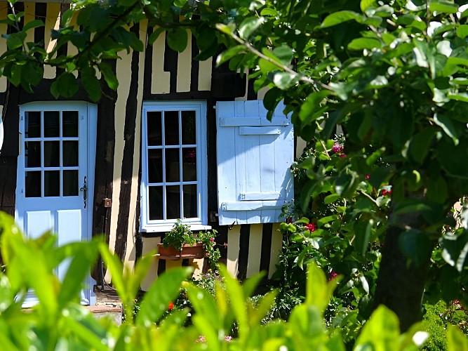 Maison à colombages dans le Pays D'Auge