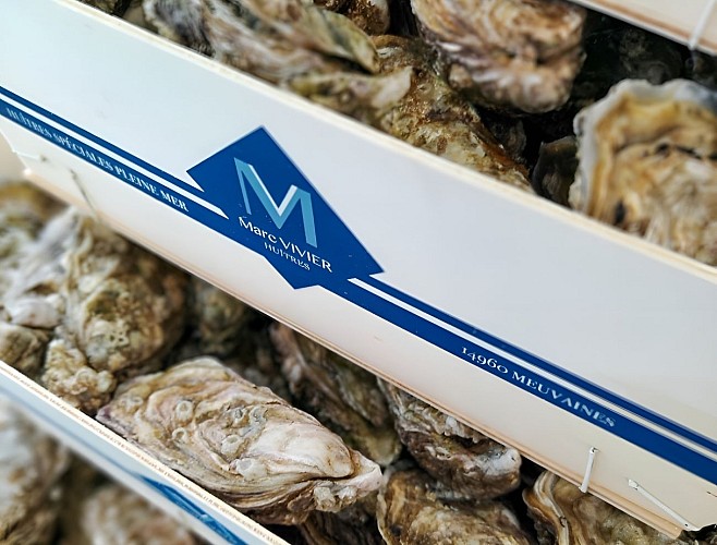 caisses d'huîtres Maison Vivier