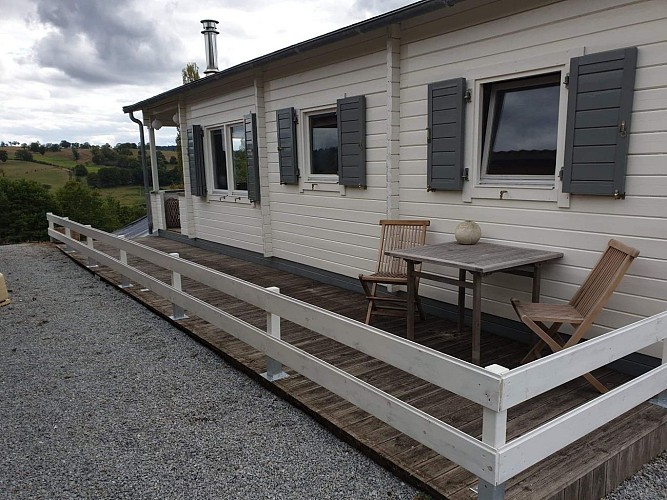 camping-la-perle-creuse-chalet Kentucky-4personnes-exterieur