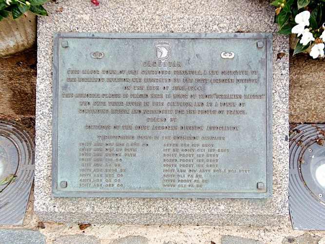 Plaque 101e_Carentan©OT Baie du Cotentin