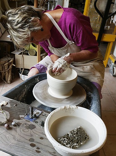 Anne Gosselin en plein création