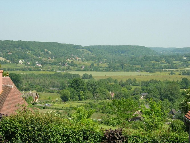 Pierrefitte en Auge&amp;chaumiere&amp;arbre&amp;maison&amp;panorama&amp;paysage