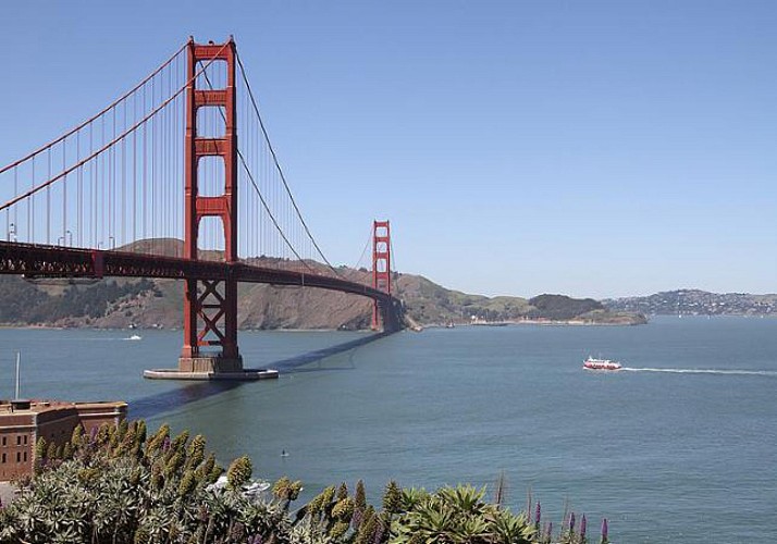 Schiffsrundfahrt auf der Bucht von San Francisco - Golden Gate Bridge und Alcatraz
