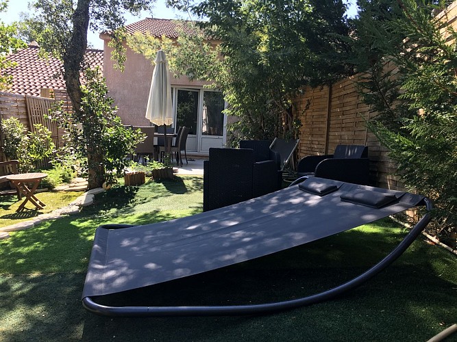 mini villa avec espace détente