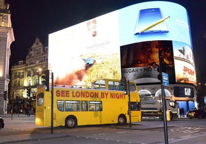 Bustour in London bei Nacht