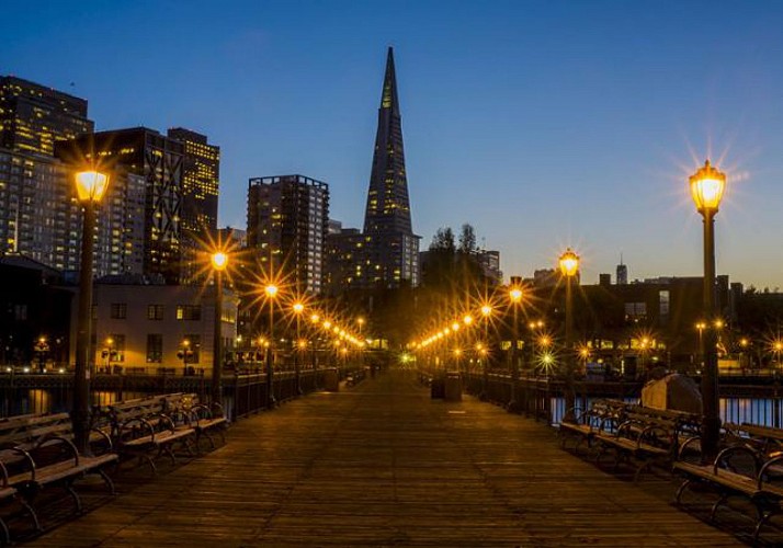 All of San Francisco by hop-on hop-off bus - 1 or 2 day pass with options for a night tour
