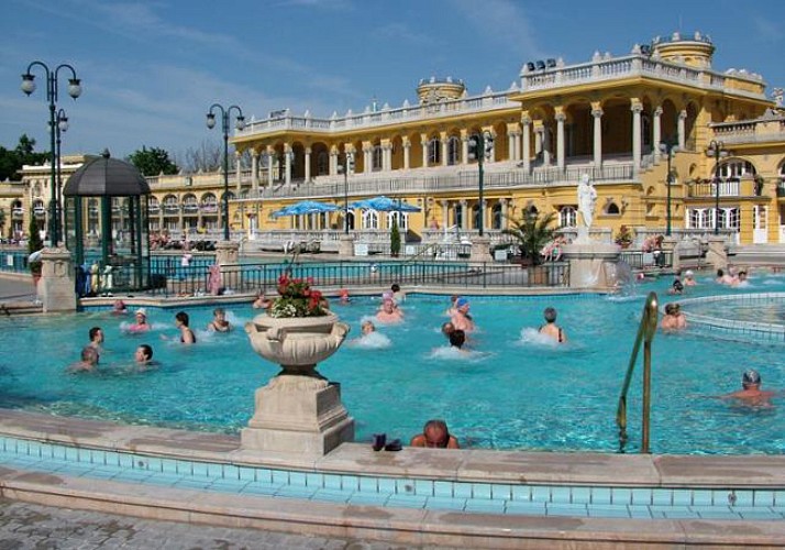 Bains thermaux Széchenyi + Visite guidée et dégustation au Musée Pálinka - Budapest