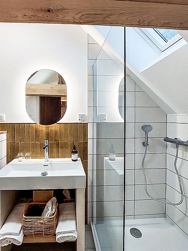 Salle de bain Bohémia - Domaine du Val Sauvage - Chambres d'hôtes à Langeais.