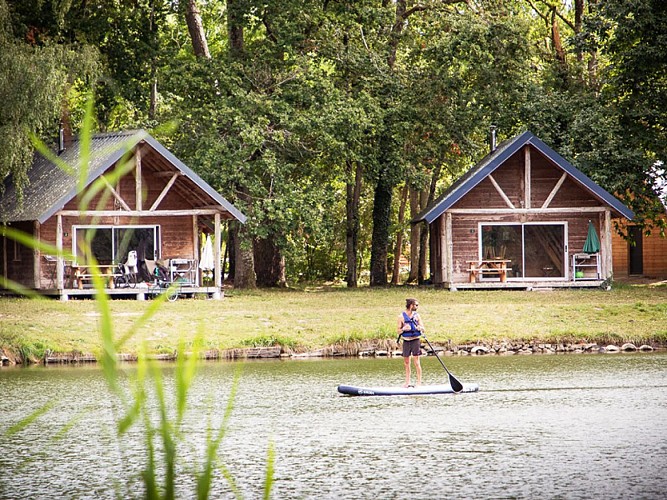 Huttopia, activités sur le lac