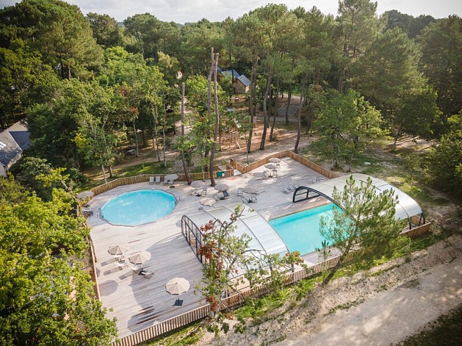 Huttopia vue aérienne