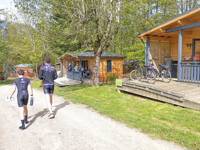Vers les chalets de la Cabane Verte