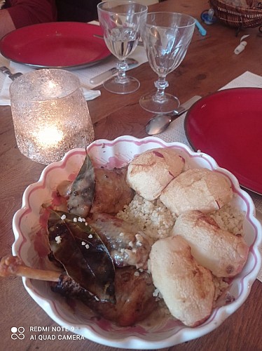 pintade à la normande