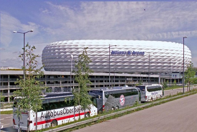 Besichtigung Allianz Arena, Stadion des FC Bayern München und Citytour mit dem Bus