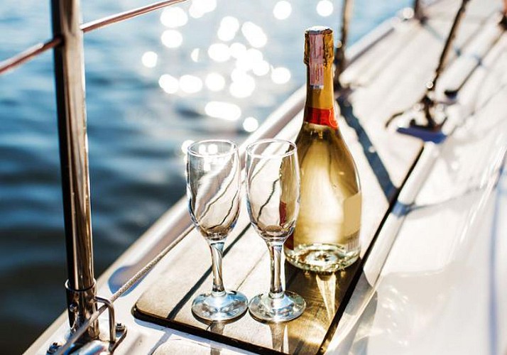 Sunset Catamaran Cruise with Glass of Champagne