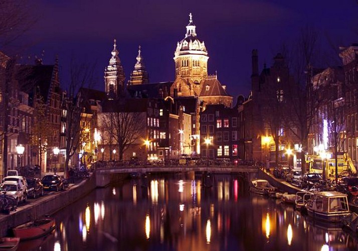 Croisière de nuit sur les canaux d'Amsterdam (1h30)