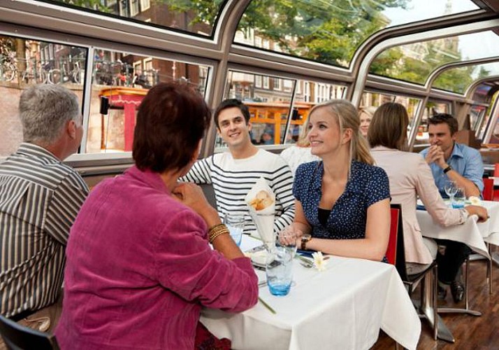 Crucero con cena en Ámsterdam preparada por un chef