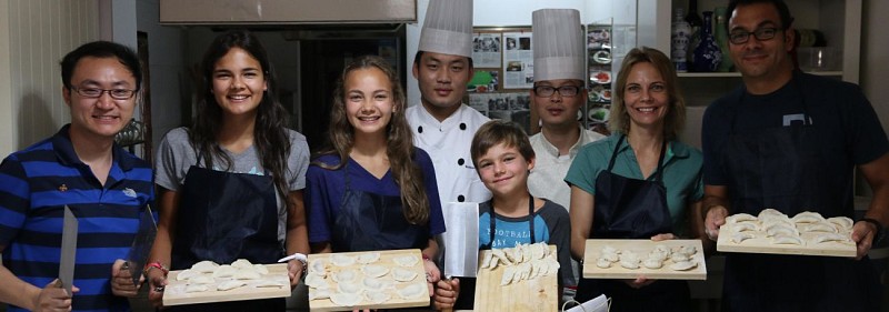 Atelier de cuisine et visite d'un marché chinois traditionnel à Pékin