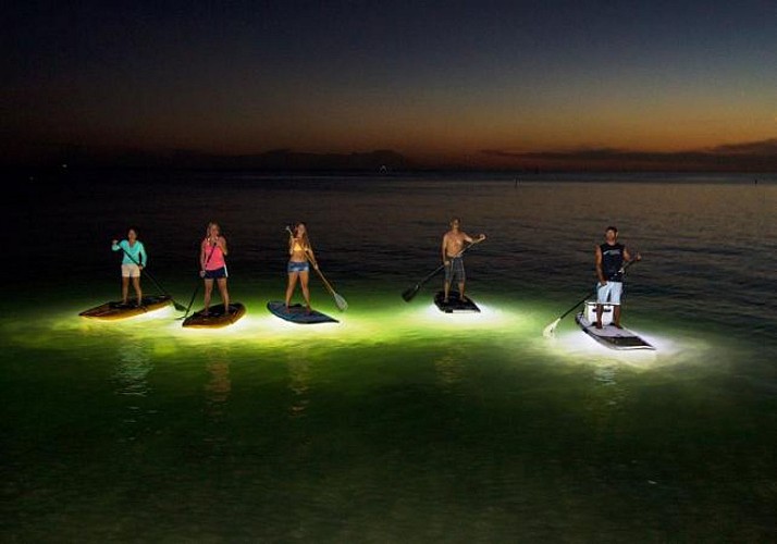 Tour guidé de nuit en kayak ou en stand up paddle au large de Vancouver