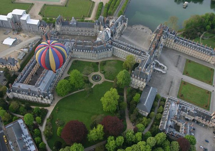 Flug im Heißluftballon in Fontainebleau