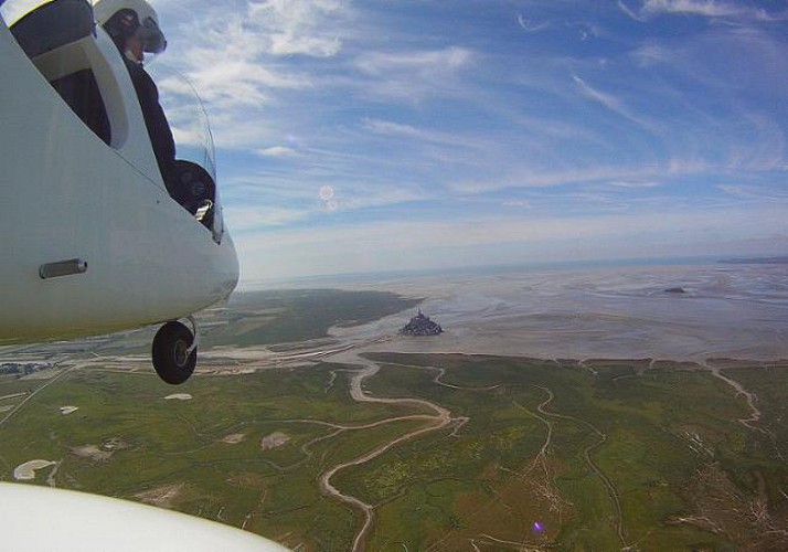 Survol du Mont-Saint-Michel en ULM ou autogire - 20min