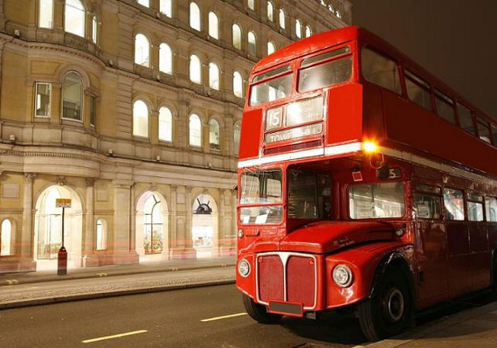 Tour de Londres en autobús de dos pisos en navidad