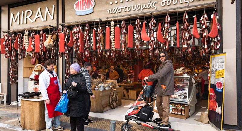 Balade gourmande en trikke dans Athènes