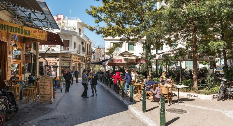 Balade gourmande en trikke dans Athènes