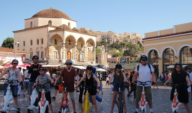 Visite guidée en trikke d’Athènes, de l’acropole à la partie moderne
