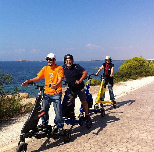 Führung mit dem Trikke entlang der Küste Athens