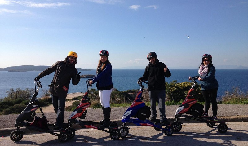 Guided Trikke Ride on the Athenian Coast